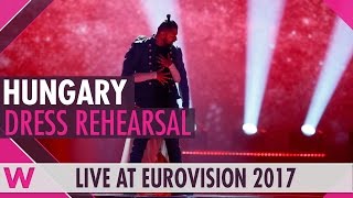 Hungary Joci Pápai “Origo” semifinal 2 dress rehearsal  Eurovision 2017 [upl. by Nnazil]