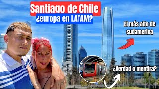 conociendo SANTIAGO de CHILE  es la mejor ciudad de Latinoamérica  🇨🇱 [upl. by Llertac]