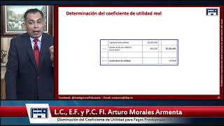 20240628  DISMINUCIÓN DEL COEFICIENTE DE UTILIDAD PARA PAGOS PROVISIONALES DE ISR [upl. by Maitund]