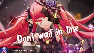 Nightcore  WONDERLAND  Lyrics [upl. by Aloin]