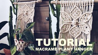 DIY Macrame FLOWER PLANT HANGER [upl. by Cathi]