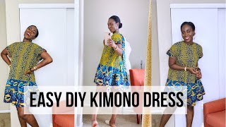 Boho Kimono Dress Sewing Tutorial [upl. by Zingale]