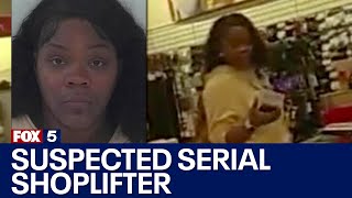 Woman accused of being serial shoplifter  FOX 5 News [upl. by Aniar]