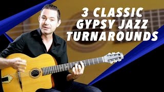 3 Classic Gypsy Jazz Turnarounds You Need To Know  Gypsy Jazz Guitar Secrets [upl. by Aitropal592]