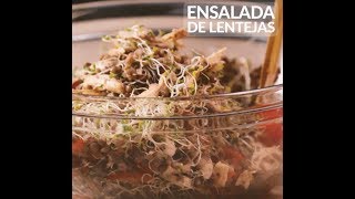 ENSALADA DE LENTEJAS CON POLLO [upl. by Ahtela871]