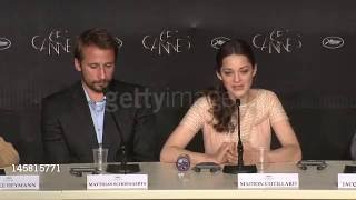 Cannes 2012 Marion Cotillard and Matthias Schoenaerts praise each other French version [upl. by Aliehs]