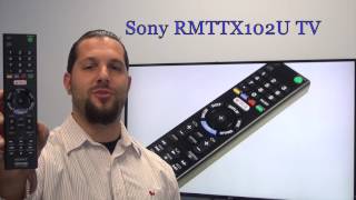 SONY RMTTX102U TV Remote Control  wwwReplacementRemotescom [upl. by Plath]