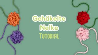 🌸 HäkelTutorial Nelke häkeln  GründlEmpowerFlower  Frauentag [upl. by Wilkens760]