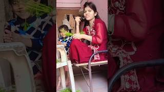 Methi kat rahi thi me meri shortviral ytshorts newsong [upl. by Asilat]