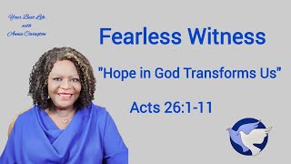 Sunday School Lesson June 30 2024  Fearless Witness Acts 26111 [upl. by Haeel]