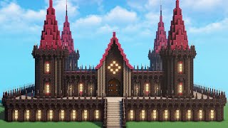 How To Build Devil Castle In Minecraft 120  Minecraft Tutorial [upl. by Aihsilat]