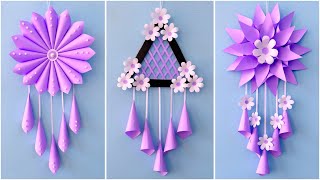 3 Easy and Quick Paper Wall Hanging Ideas  A4 sheet Wall decor  Cardboard Reuse Room Decor DIY [upl. by Barbaresi763]