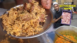 Traditional 1200 kg Mutton Biryani Recipe  Goat Biryani Cooking Mutton Dum Biryani [upl. by Sheff274]