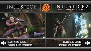 INJUSTICE vs INJUSTICE 2 Super Moves Comparison  Comparación [upl. by Eeslek]