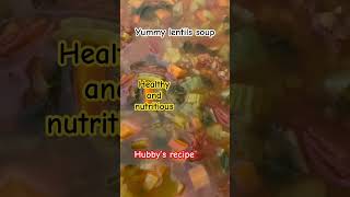 Healthy lentil soup🥰healthyfood bestshorts healthyrecipes lentilsoup [upl. by Aerdnaz]