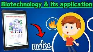 Biotechnology and its application Class 12th Biology chapter 10 Best NOTES  Edustudypoint [upl. by Cletis]