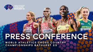 World Athletics Cross Country Championships Bathurst 23  Press Conference [upl. by Eessej898]