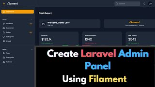 Create Admin Panel in Laravel using Filament Step by Step [upl. by Schober]