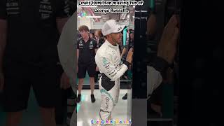 Lewis Hamilton making fun of George Russell lewishamilton georgerussel f1funnymoments [upl. by Derek]