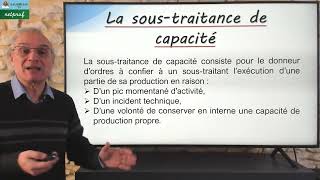 La soustraitance de capacité [upl. by Etat]