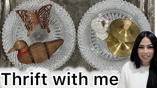 THRIFT WITH ME FOR HOME DECOR AND THRIFT HAUL [upl. by Urata517]