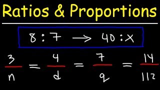 Ratio and Proportion Word Problems  Math [upl. by Nnylirej]