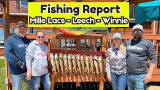 Minnesota Fishing Report  Mille Lacs Lake Leech Lake and Lake Winnie 053024 [upl. by Maddock]