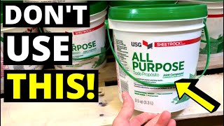 DONT USE DRYWALL BUCKET MUD Use this insteadQuick Setting Joint Compound  quotHot Mudquot [upl. by Acirtal]