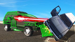 NEW 3950000 OVERPOWERED LASER MINIVAN GTA 5 DLC [upl. by Eiram]