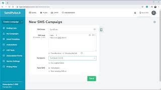 Bulk Messaging SMS How to Send Bulk SMS with SendPulse [upl. by Loleta]