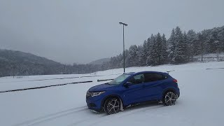 2022 Honda Hrv Ex snow driving review [upl. by Korff889]