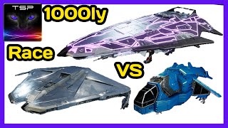 1000ly Race  DBE 77ly vs Phantom 75ly vs Anaconda 83ly  Elite Dangerous [upl. by Nikaniki336]