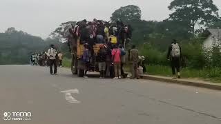 Guinea Ecuatorial Transporte para los trabajadores EvinayongAsockábô [upl. by Afrikah]