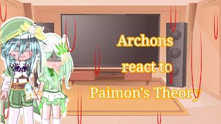 Archons react to Paimons Theory Genshin Impact [upl. by Chryste]