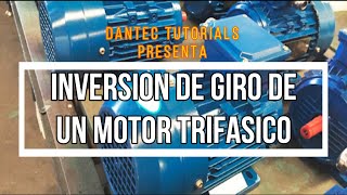 ⚡COMO CAMBIAR EL GIRO DE UN MOTOR TRIFASICO FACIL Y RAPIDO🛠 [upl. by Dronel]