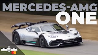 F1engined MercedesAMG One hypercar makes world debut at Goodwood  Festival of Speed [upl. by Giuseppe]