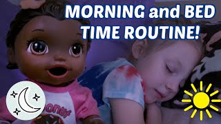 BABY ALIVE MORNING and BEDTIME ROUTINE COMPILATION The Lilly and Mommy SHOW FUNNY KIDS SKIT [upl. by Iddo470]