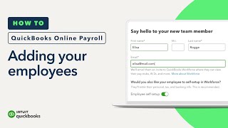 How to add your employees to QuickBooks Online Payroll [upl. by Oberstone]