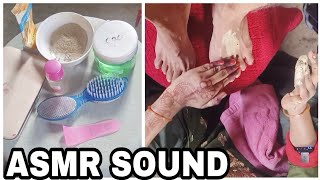 ASMR SOUND PEDICURE LEG MASSAGEONLY 2😜 [upl. by Stauder]