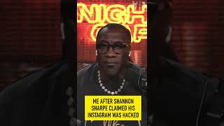 Shannon Sharpe Instagram Live Hack excuse FAIL [upl. by Acnalb26]