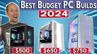 🔥 500  650  750 Gaming PC Builds 🔥 Best Budget PC Build 2024 [upl. by Aurore]