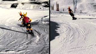 Walibi Gliss  Les Menuires  Piste de ski HD [upl. by Nwadrebma]