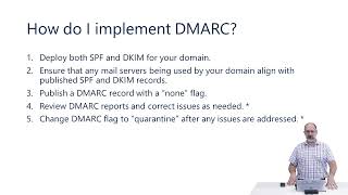 Implementing DMARC An Overview [upl. by Aihsitan]