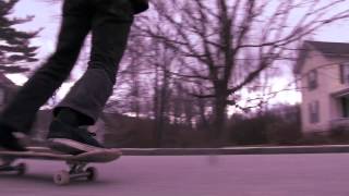 Skateboarding In Snow [upl. by Ahset607]