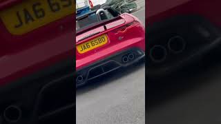 Jaguar F Type SVR machine gun exhaust sounds [upl. by Beverie]