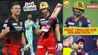 VIRAT KOHLI GOLDEN DUCK 🦢 STOINIS ANGRY ON UMPIRE  KOHLI EXPRESSIONS😂 [upl. by Elleivad171]