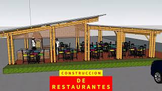 Asombrosos Restaurantes hechos con bambú y Guadua ☎️3188769652 [upl. by Enirhtac98]