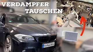 BMW F10F11 Verdampfer tauschen  Klimaanlage undicht [upl. by Ayardna]