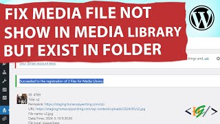 How to Fix Media Files Not Showing in Media Library But Exist in Uploads Folder in Hosting WordPress [upl. by Vevina]