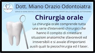 🥼 Chirurgia Orale  Dott Miano Orazio Odontoiatra Catania [upl. by Lenwood]